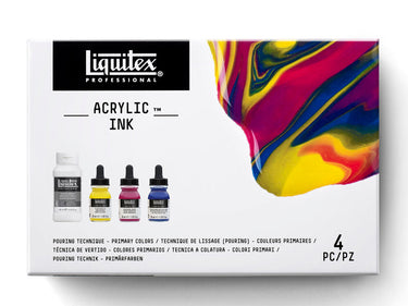 LQX ACRYLIC INK SET 3X30ML POURING - PRIMARY COLORS [FRONT] 887452997382