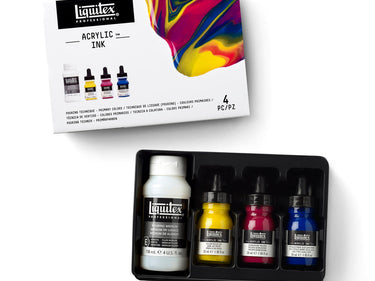 LQX ACRYLIC INK SET 3X30ML POURING - PRIMARY COLORS [OPEN] 887452997382