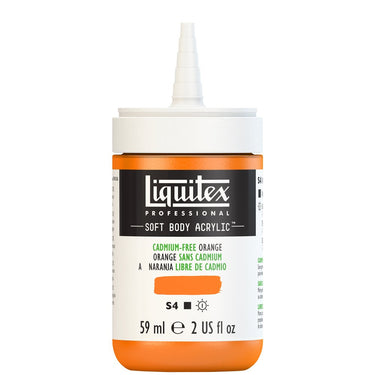 LQX SOFT BODY ACRYLIC 59ML CAP OFF 892 CADMIUM-FREE ORANGE 887452997771