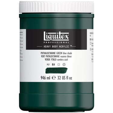 LQX HEAVY BODY ACRYLIC 946ML 317 PHTHALOCYANINE GREEN BLUE SHADE 887452030423