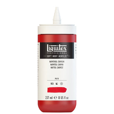 LQX SOFT BODY ACRYLIC 237ML CAP OFF 292 NAPHTHOL CRIMSON 887452998754