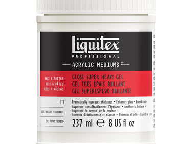 LQX ACRYLIC MEDIUMS 237ML GLOSS SUPER HEAVY GEL 094376931532