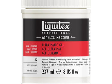 LQX ACRYLIC MEDIUMS 237ML ULTRA MATTE GEL 094376924091