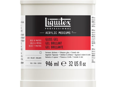 LQX ACRYLIC MEDIUMS 946ML GLOSS GEL 094376924206