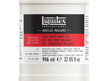 LQX ACRYLIC MEDIUMS 946ML GLOSS SUPER HEAVY GEL 094376931556