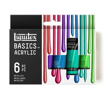 Basics Acrylic Metallic Color 6x22ml Set