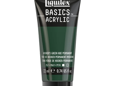 LQX BASICS ACRYLIC 22ML 224 HOOKERS GREEN HUE PERMANENT 094376975284