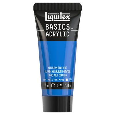 LQX BASICS ACRYLIC 22ML 470 CERULEAN BLUE HUE 094376975215