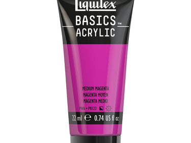 LQX BASICS ACRYLIC 22ML 500 MEDIUM MAGENTA 094376975352