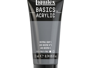 LQX BASICS ACRYLIC 22ML 599 NEUTRAL GRAY 5 094376975383