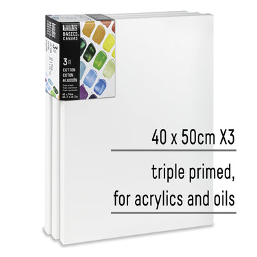 Basics Cotton Canvas 40x50cm - 3 Pack