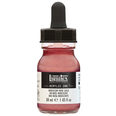 LQX ACRYLIC INK 30ML IRIDESCENT ROSE GOLD 887452048251