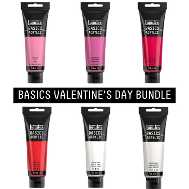 Basic Acrylic Colours Valentine's Day Bundle